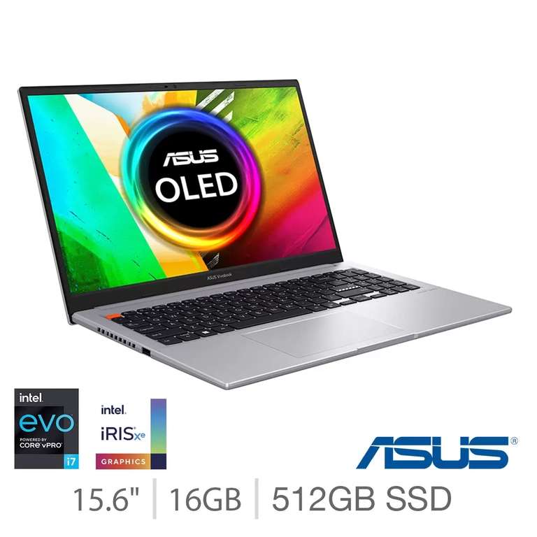ASUS VivoBook,OLED , Intel i7 12700h, 16GB RAM , 512GB SSD, 15.6 Inch Laptop , 600 nits peak brightness - £759.99 @ Costco