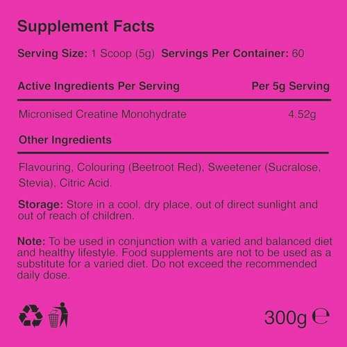 Warrior Creatine Monohydrate Powder – 300g - Blazin Berry
