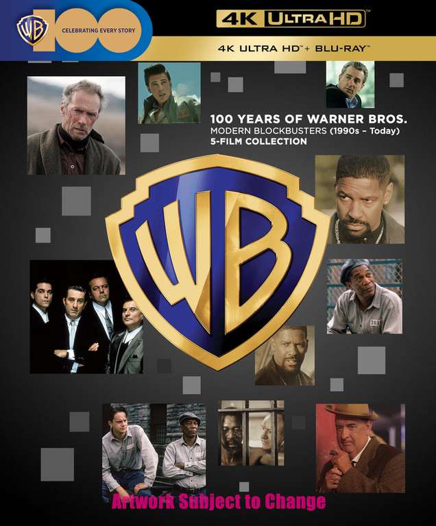 100 Years Of Warner Bros. - Modern Blockbusters 5-film Collection (1990s - Today) 4K Blu-ray - £42.49 With Email Sign Up