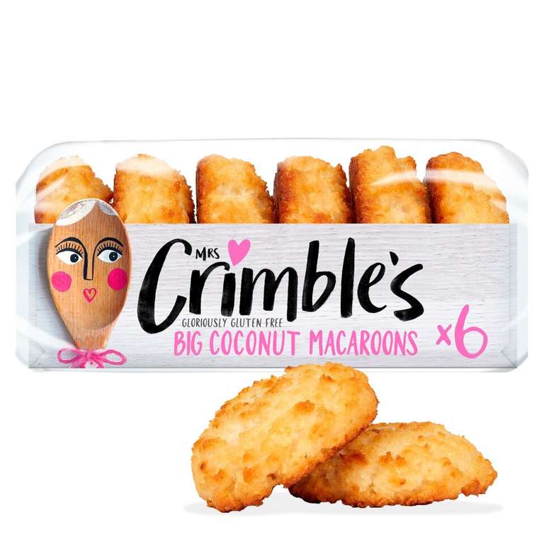 Mrs Crimble's Gluten Free Coconut Macaroons 180G ( Clubcard Price )