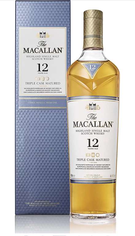 Macallan Triple Cask 12 Years Old Single Malt Scotch Whisky - £53.98 @ Costco Stevenage