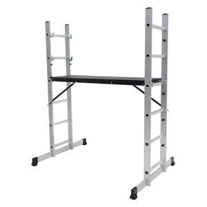 Rhino 5 in 1 Aluminium Combination Ladder with Platform - £80 Free C&C @ Homebase