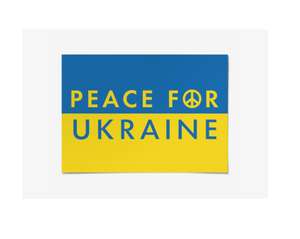 Free - Stand with Ukraine stickers & posters delivered @ Vistaprint