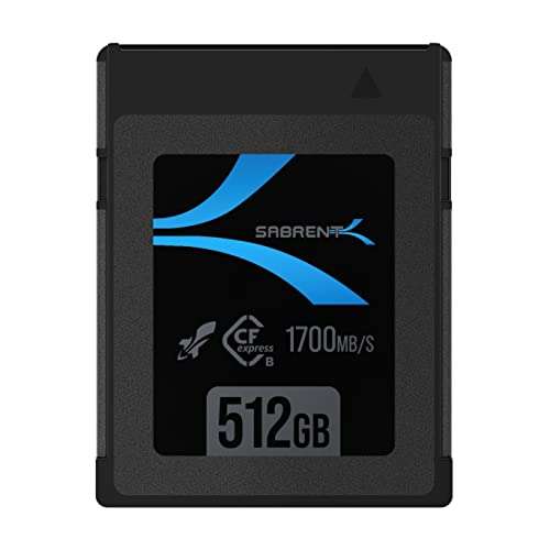 SABRENT CFexpress Type B Memory Card 512GB - R1700MB/s W1500MB/s By Store 4 Memory
