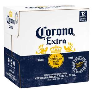 Corona Extra Lager Beer Bottles (ABV 4.5%) 12x330ml £8.99 / 18x 330ml £14.49 @ Aldi