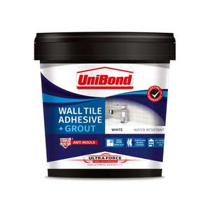 UniBond Ultraforce Wall Adhesive and Grout, White , 1.38 Kg