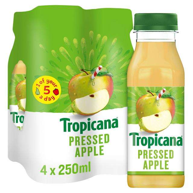 Tropicana apple juice 250ml × 4