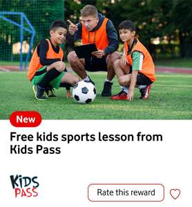 Free Kids Sports Lesson From Kids Pass For VeryMe Reward Customers