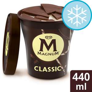 Magnum Tub Classic Ice Cream 440ML - £2.50 (Clubcard Price) @ Tesco