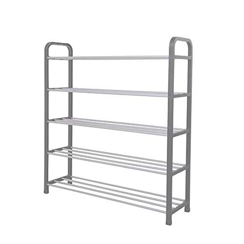 3-Tier Heavy Duty Shoe Rack, Grey