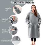 Aisbo Wearable Blanket Hoodie Oversized Extra Warm Sherpa Fleece Hooded Blanket £24.99 with voucher Dispatches from Amazon Sold by Aisbo EU