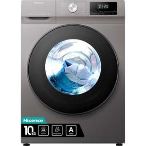 Hisense WFQA1014EVJMT 10Kg Washing Machine Titanium 1400 RPM A Rated sold by ao