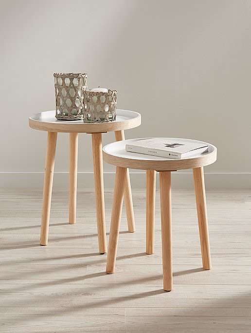 White Side Tables - Set of 2 £22 free click and collect @ George (Asda)