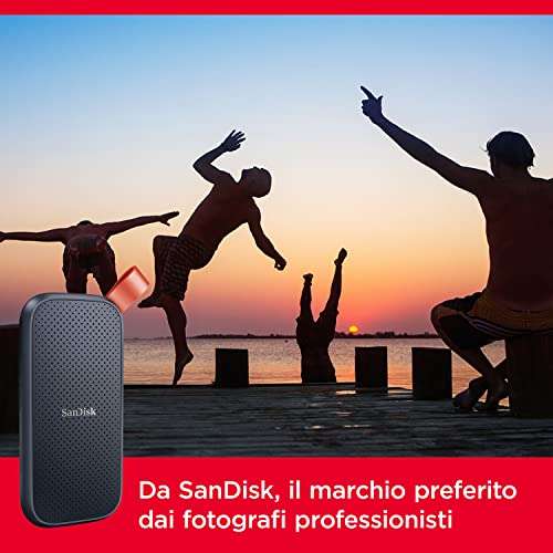 SanDisk 1TB Portable Rugged IP55 SSD, USB-C - £67.85 (cheaper with fee-free card) @ Amazon Italy