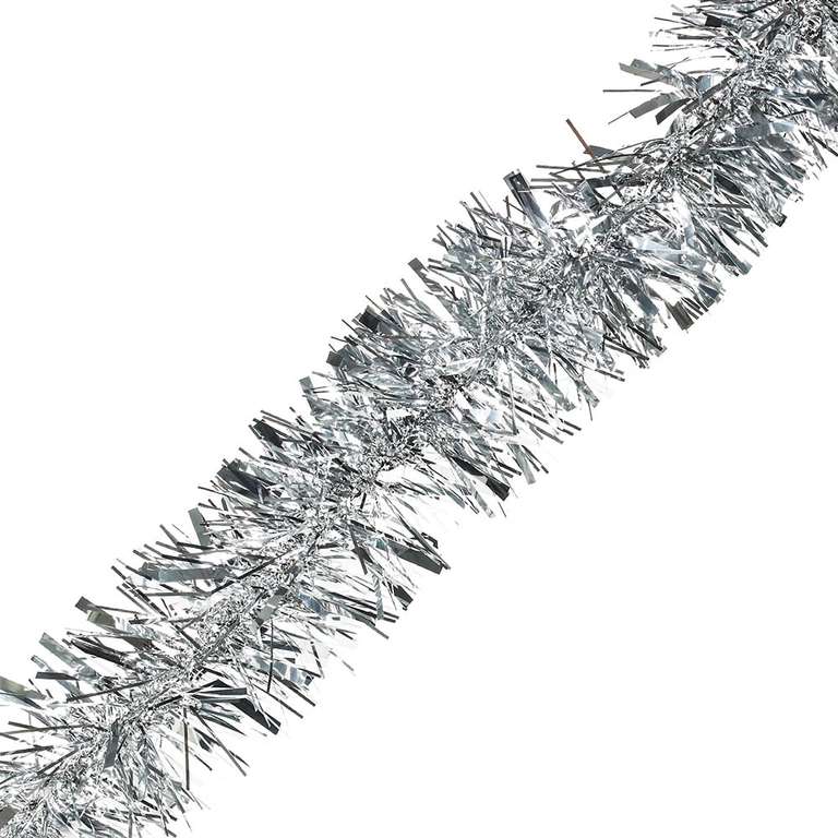 Silver/Gold/Red Tinsel 2m - £0.80 with free click collect (at selected stores) @ Wilko