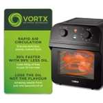Tower T17065 12 Litre Manual Air Fryer Oven - 3 Year Warranty - 110c-220c Variable Heat