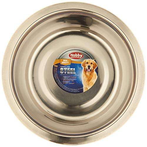 Dog Bowl Stainless Steel by Nobby - 6.5cm £1.26 / 13cm £1.44