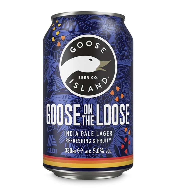 Goose on The Loose 330ml Lager - 79p a can @ Aldi, Wallsend