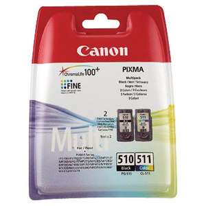 Canon Black & Colour Ink Pg510-Cl511 Bb - £20 @ Morrisons