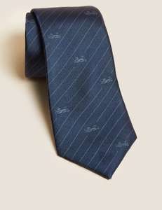 M&S Collection Three Lions Tonal Pure Silk Tie - £5.50 (Free Click & Collect) @ Marks & Spencer