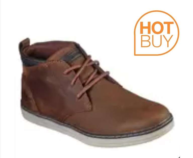 Skechers Heston-Regano Men's Leather Shoes Brown Size 7 Only - £29.97 (Members Only) @ Costco