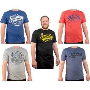 Stanley Fargo T Shirt 5 Pack Large £15.98 Free Click & Collect @ Toolstation