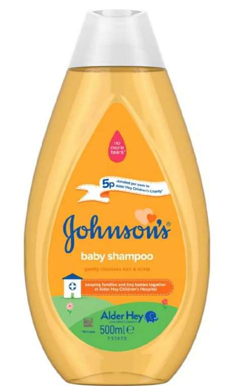 Johnson's No More Tears Baby Shampoo 500ml £1.67 + £1.50 Click & Collect (Free Over £15) @ Boots