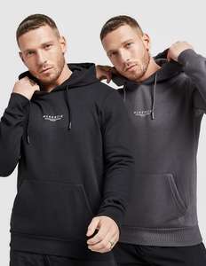 Men’s McKenzie 2 Pack Essential Overhead Hoodies £16 with in app code free click and collect at JD Sports