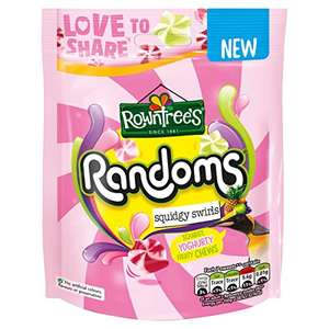 Rowntree's Randoms Squidgy Swirl Pouch, 130g 15x130g (1.95kg total) bags for £4.35 (29p each) @ Amazon business prime