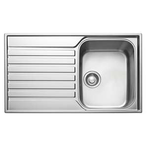 Franke Ascona 1 Bowl Stainless Steel Inset Sink (860 x 510mm) £89.99 @ Screwfix
