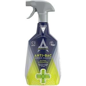 3 pack 750ml Astonish Antibac Spray & Multi-Purpose with Bleach. (Tamworth)