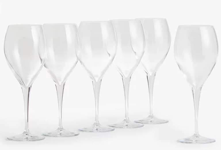 John Lewis Tulip Red Wine Glass 600ml (Set of 6) - £7 (Free Click & Collect) @ John Lewis & Partners