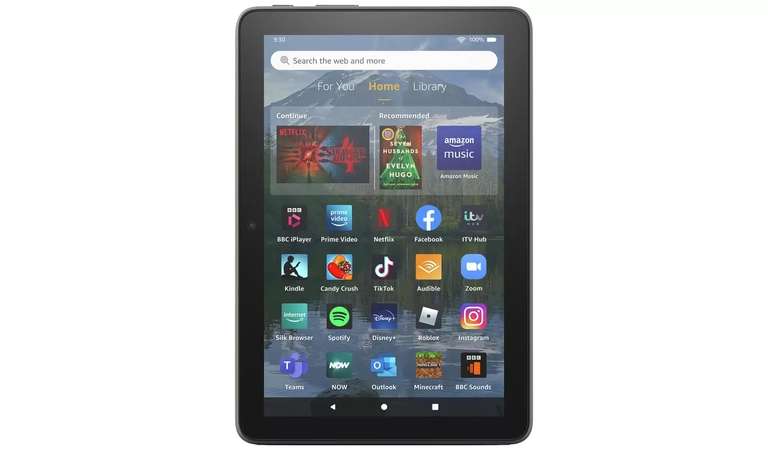 Amazon Fire HD 8 Plus 8 Inch 32GB Wi-Fi Tablet - Grey - Free C&C