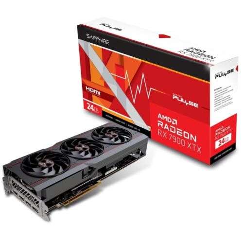Sapphire Radeon RX 7900 XTX 24GB PULSE Graphics Card - w/Code (UK Mainland) Sold By E Buyer