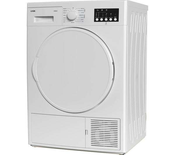 LOGIK LHP8W22 8 kg Heat Pump Tumble Dryer - White - £299 @ Currys