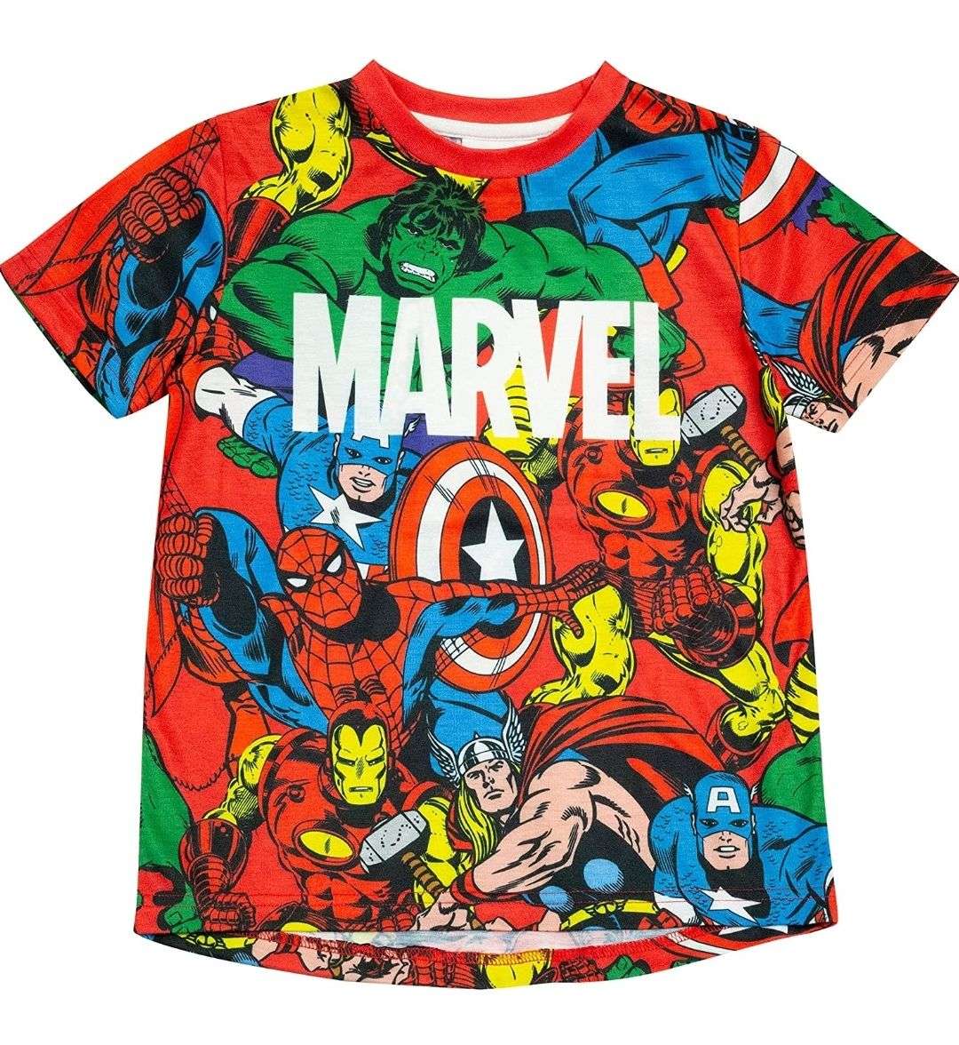 Officially Licensed Marvel Comics Heroes Unisex Kids T-Shirt Ages 3-12 Years 