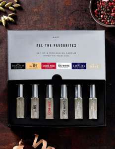 Set of 6 5ml Eau De Parfum Fragrance Wardrobe £2 free delivery @ Next