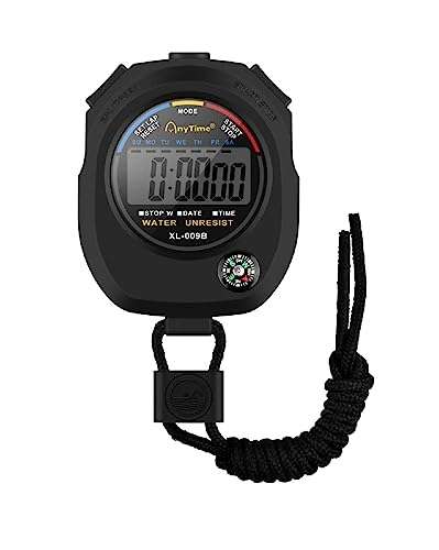 Sports Stopwatch Timer, BROTOU Professional Digital Stopwatch w/ Calendar Alarm Compass - Sold By BROTOU-EU FBA