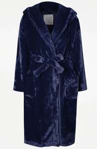 Womens Plush Dressing Gowns (6 Colour Options) + Extra 10% off with George Reward Points + Free Click & Collect