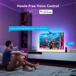 Govee WiFi LED TV Backlights with Camera, DreamView T1 Smart RGBIC TV Light for 75-85in TV, using code