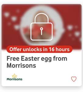 Free Easter egg (worth up to £2) from Morrisons via Vodafone VeryMe