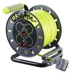 Masterplug Pro-XT Four Socket Open Cable Reel Extension Lead with Winding Handle, 25M - £25 @ Amazon (Prime Exclusive Deal)