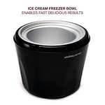 Andrew James Ice Cream Maker Machine Frozen Yoghurt Sorbet Maker, Detachable Ice-Cream Mixing 1.5L Black or White Model Sold by AJ Homewares
