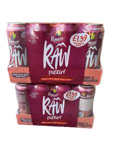 Rubicon Raw Energy Cherry & Pomegranate 500ml Can x 24 End April 2024 sold by chockablocked