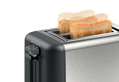 Bosch DesignLine TAT3P420GB 2 Slot Stainless Steel Toaster with variable controls - available in Silver, Black and White - £29.99 @ Amazon
