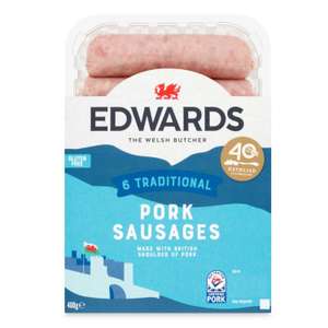 Edwards 6 Traditional Pork Sausages