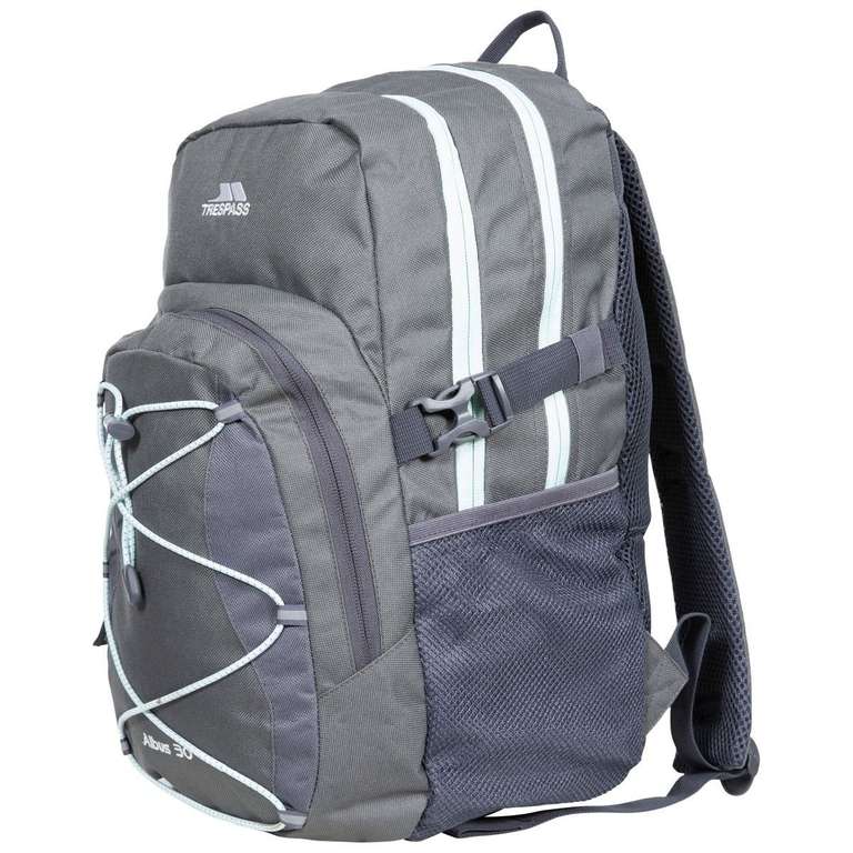 Trespass 30L Multi Function Backpack Albus (Carbon or Electric Blue) - £11.99 with code - Free Delivery @ Trespass