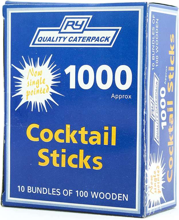 1000 Cocktail Sticks Pack for £1.36 @ Amazon