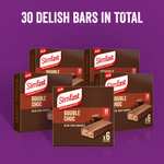 30 bars SlimFast Snack Bar, Low Calorie Snack, Double Choc Flavour, 30 x 25 g Multipack - £9.83 @ Amazon Warehouse