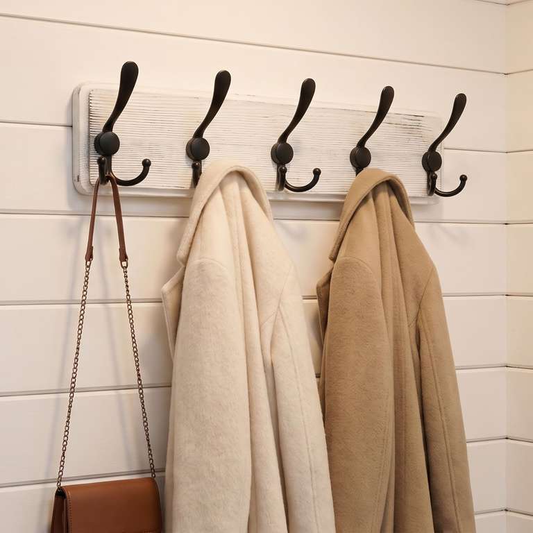 Euro Racking Dimensions WEBI Coat Rack Wall Mounted,Wood Coat Hooks Wall Mount,16